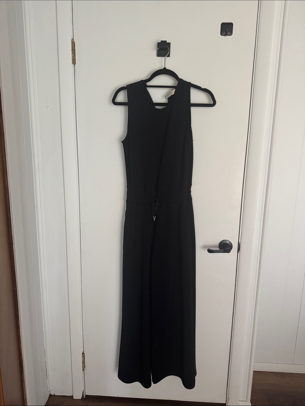 SPANX Sleeveless Tie-Waist Jumpsuit - Black